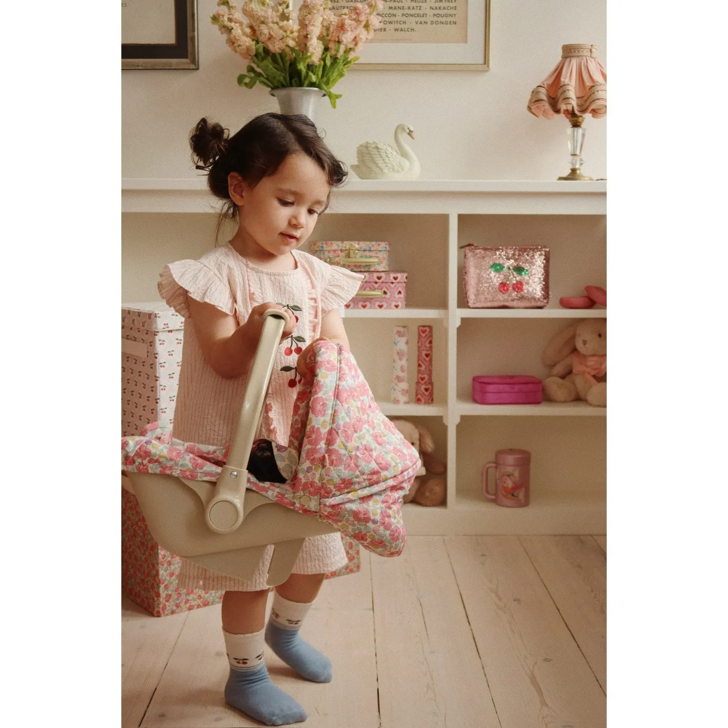 Konges Sljd Peony Stripe Ellie Frill Top Gots
