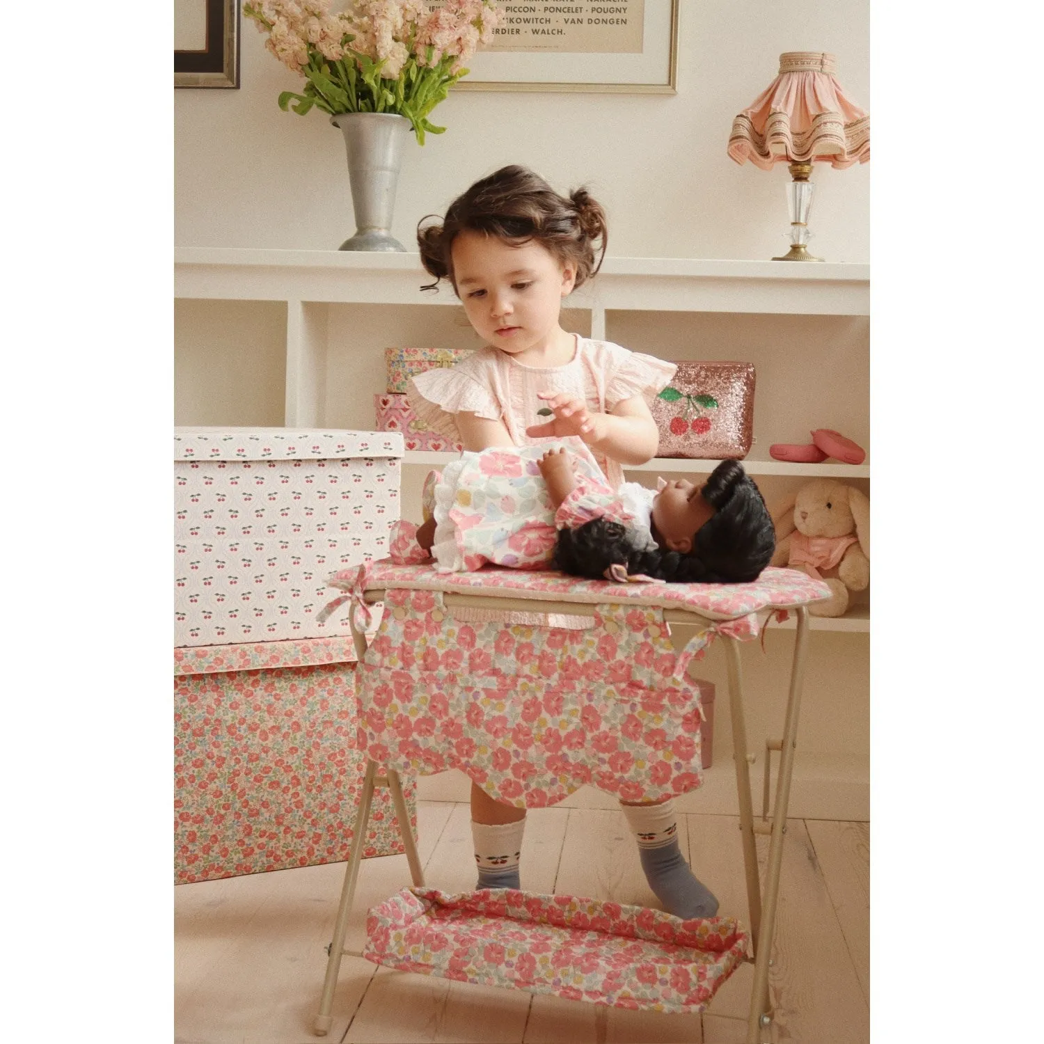 Konges Sljd Peony Stripe Ellie Frill Top Gots