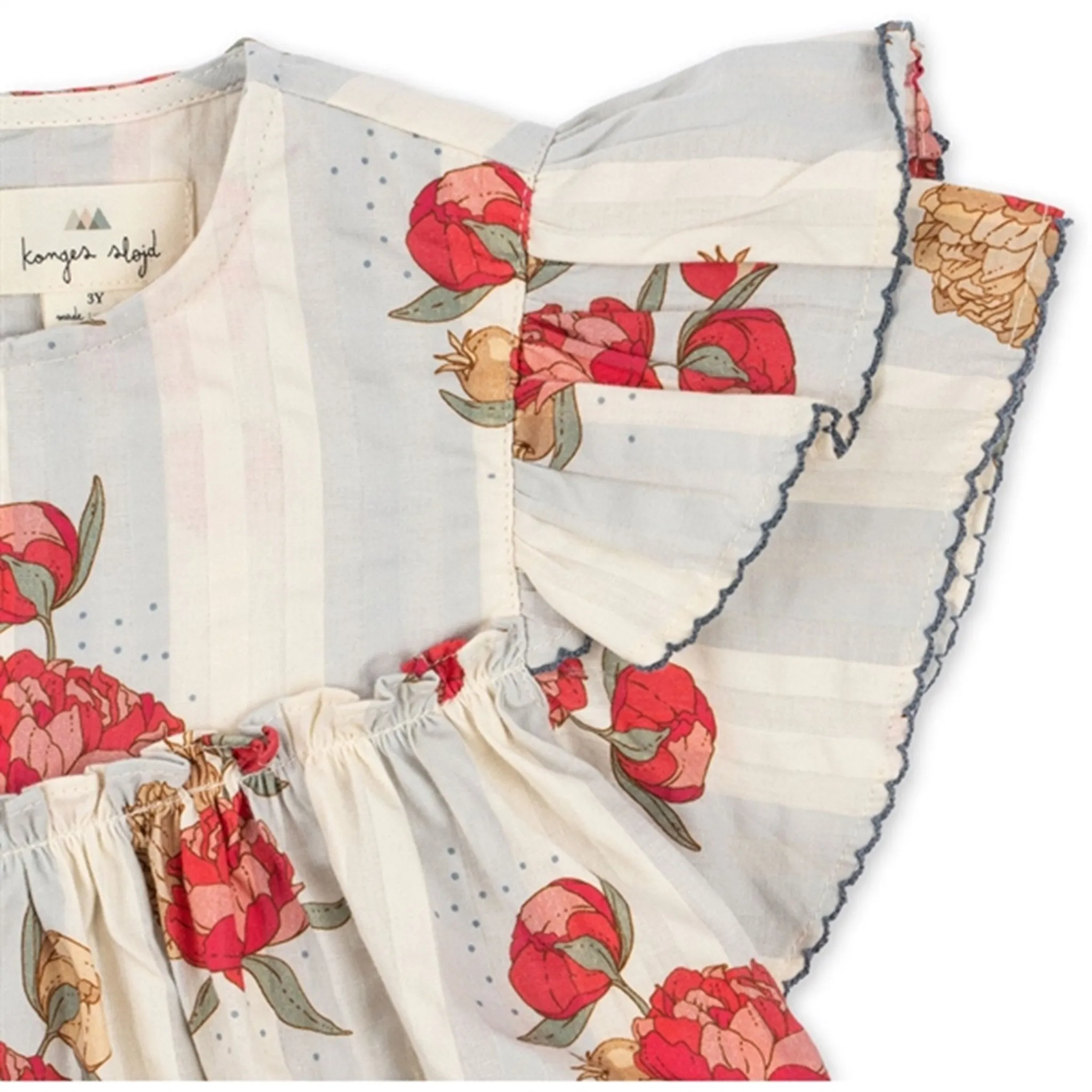 Konges Sljd Peony Stripe Kim Dress