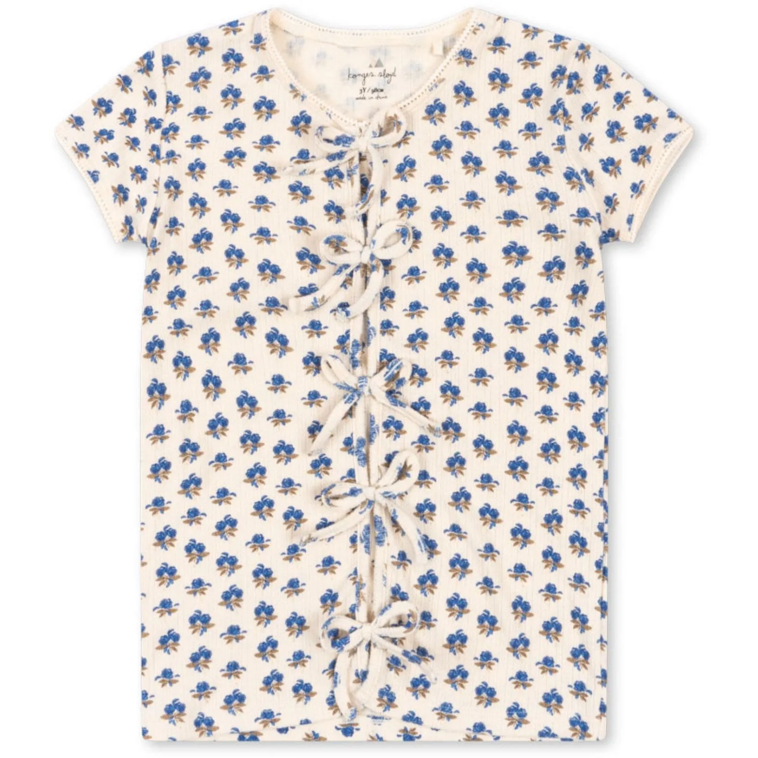 Konges Sljd Piccoloblu Gold Mulli Tee Gots