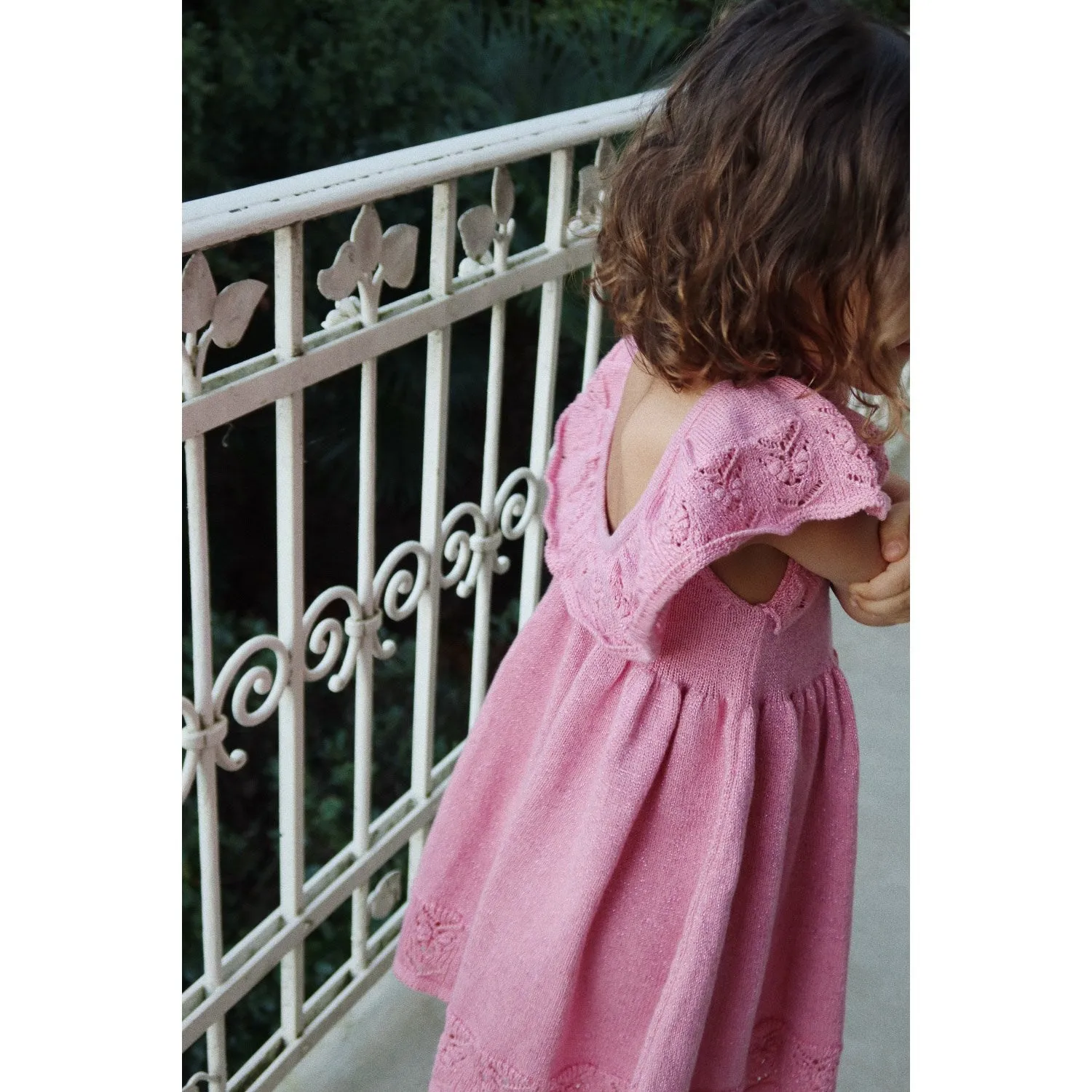 Konges Sljd Powder Pink Cabby Knit Dress