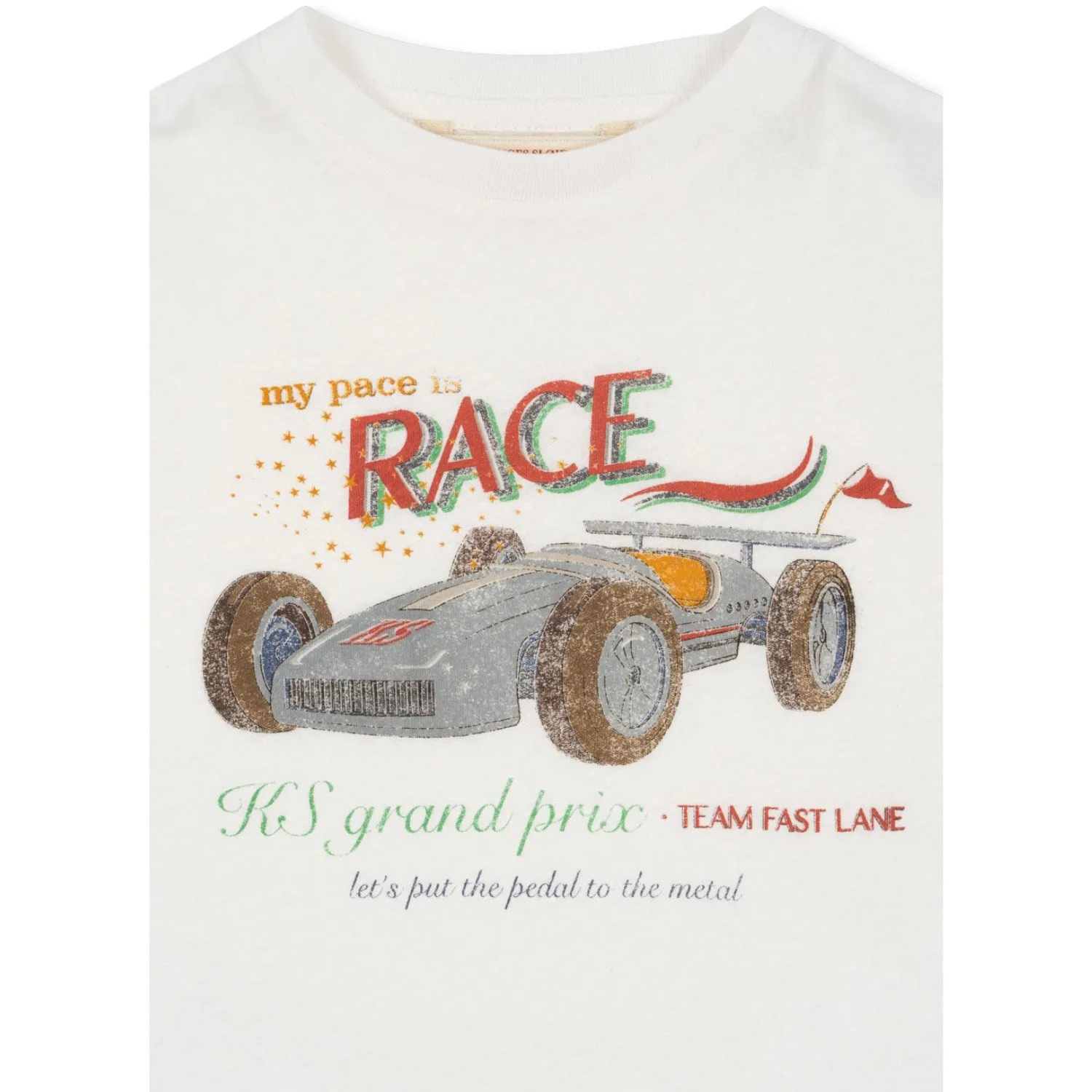 Konges Sljd Race White Era Tee Ocs