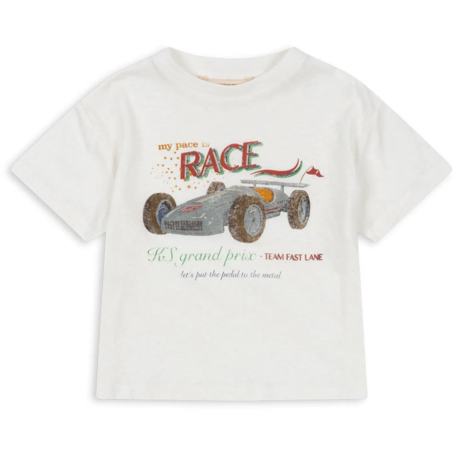 Konges Sljd Race White Era Tee Ocs