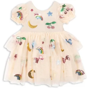 Konges Sljd Rainbow Twinkle Yvonne Puff Dress
