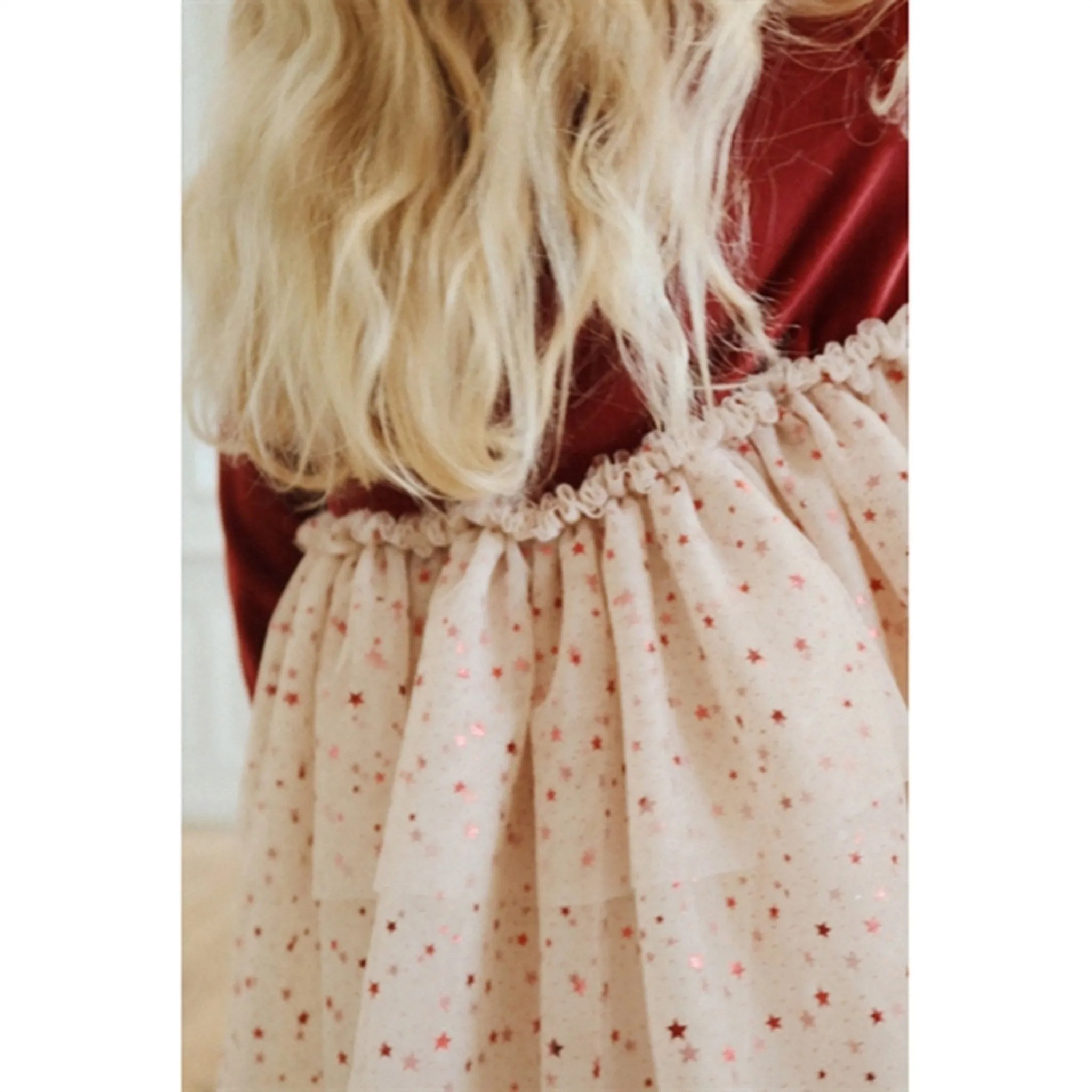 Konges Sljd Red Dahlia Belis Velvet Dress