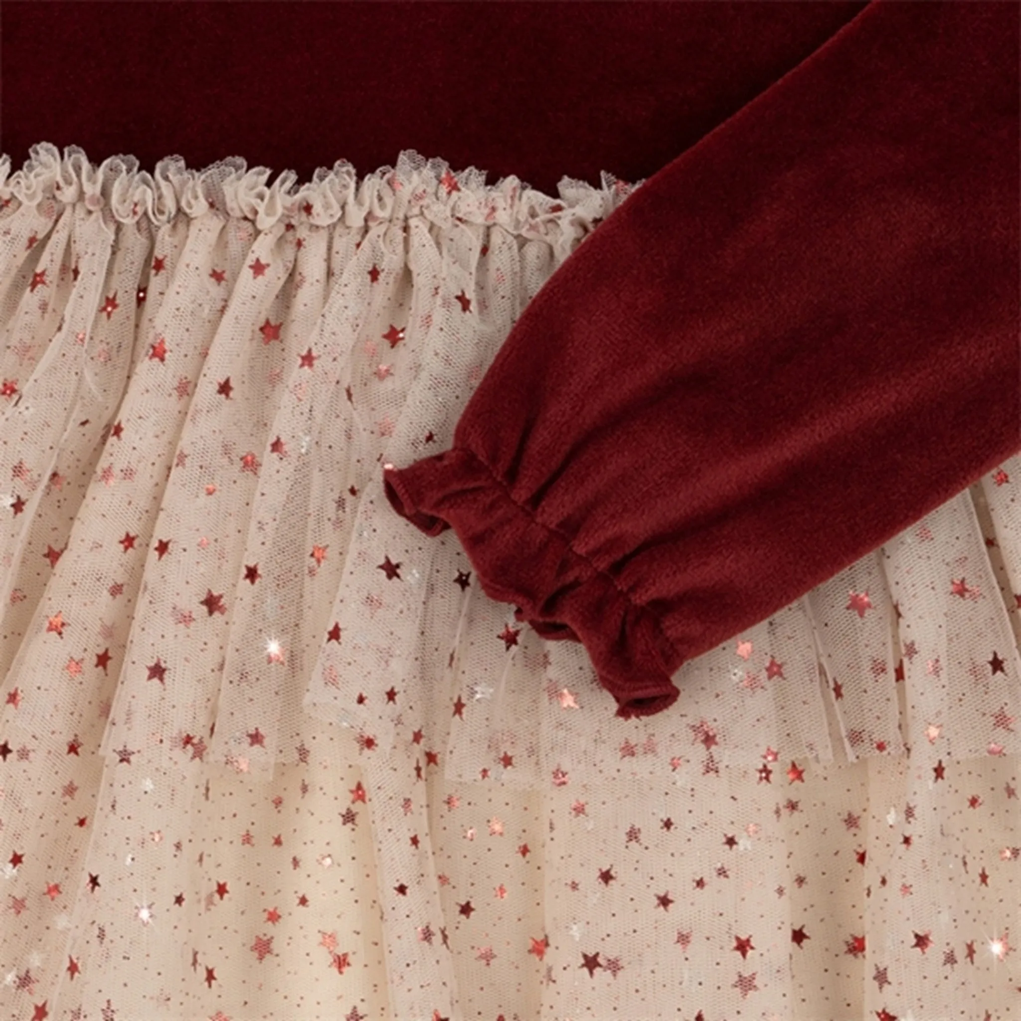 Konges Sljd Red Dahlia Belis Velvet Dress
