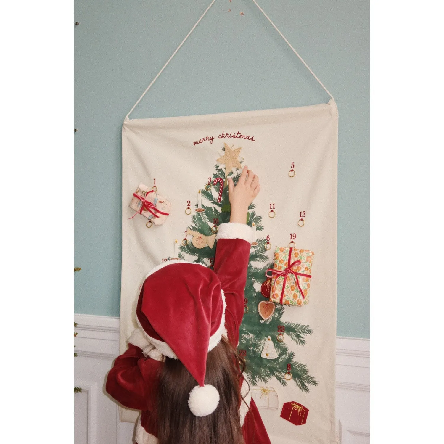 Konges Sljd Red Dahlia Christmas Dress Grs