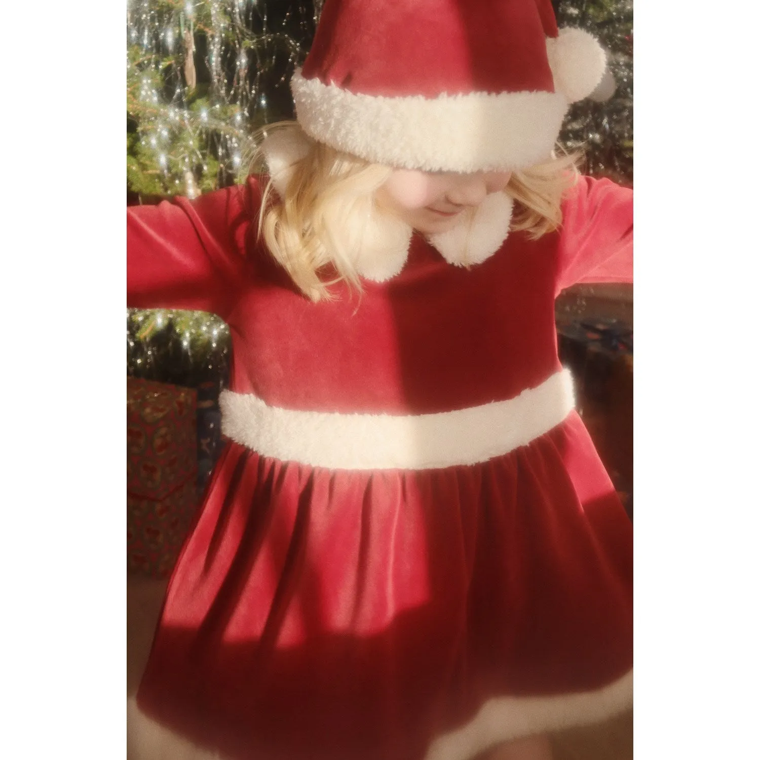 Konges Sljd Red Dahlia Christmas Dress Grs