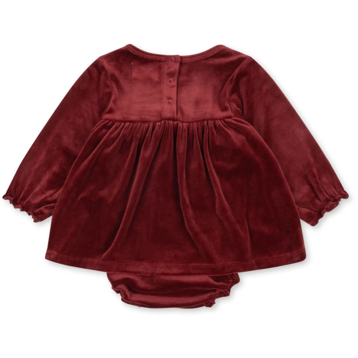 Konges Sljd Red Dahlia Jingle Romper Dress Grs