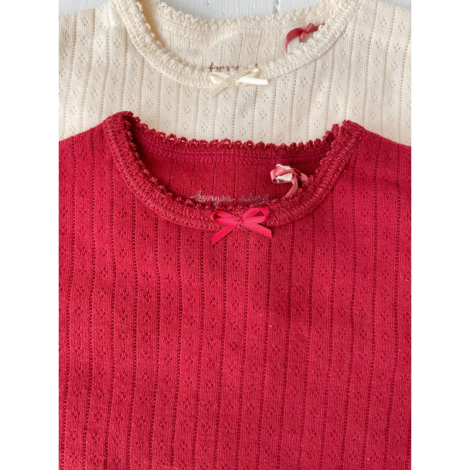Konges Sljd Red Dahlia Minnie Blouse Gots