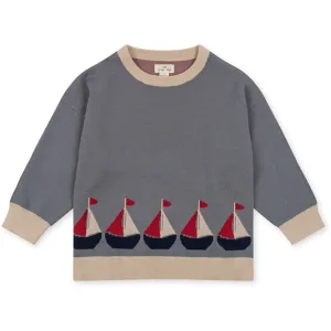 Konges Sljd Sail Away Lapis Knit Blouse