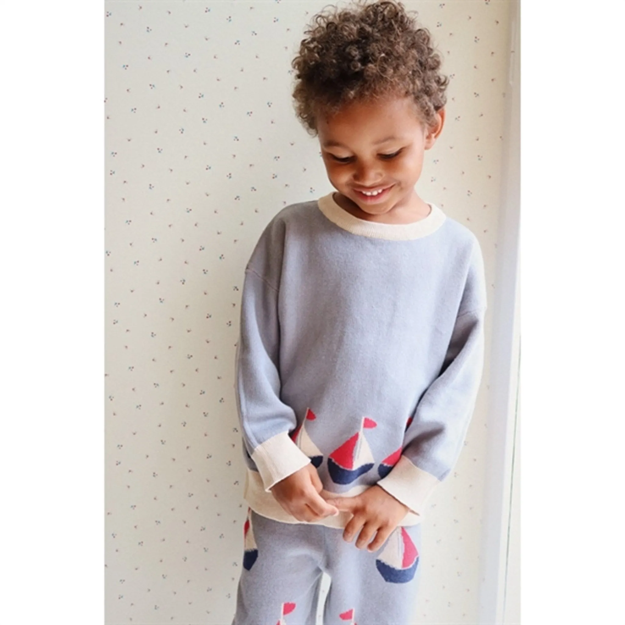 Konges Sljd Sail Away Lapis Knit Blouse