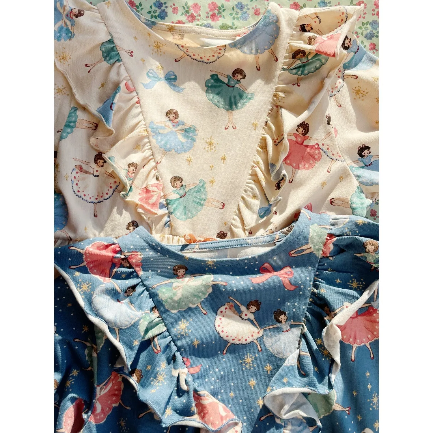 Konges Sljd Snow Bow Ballerina Basic Frill Dress Gots