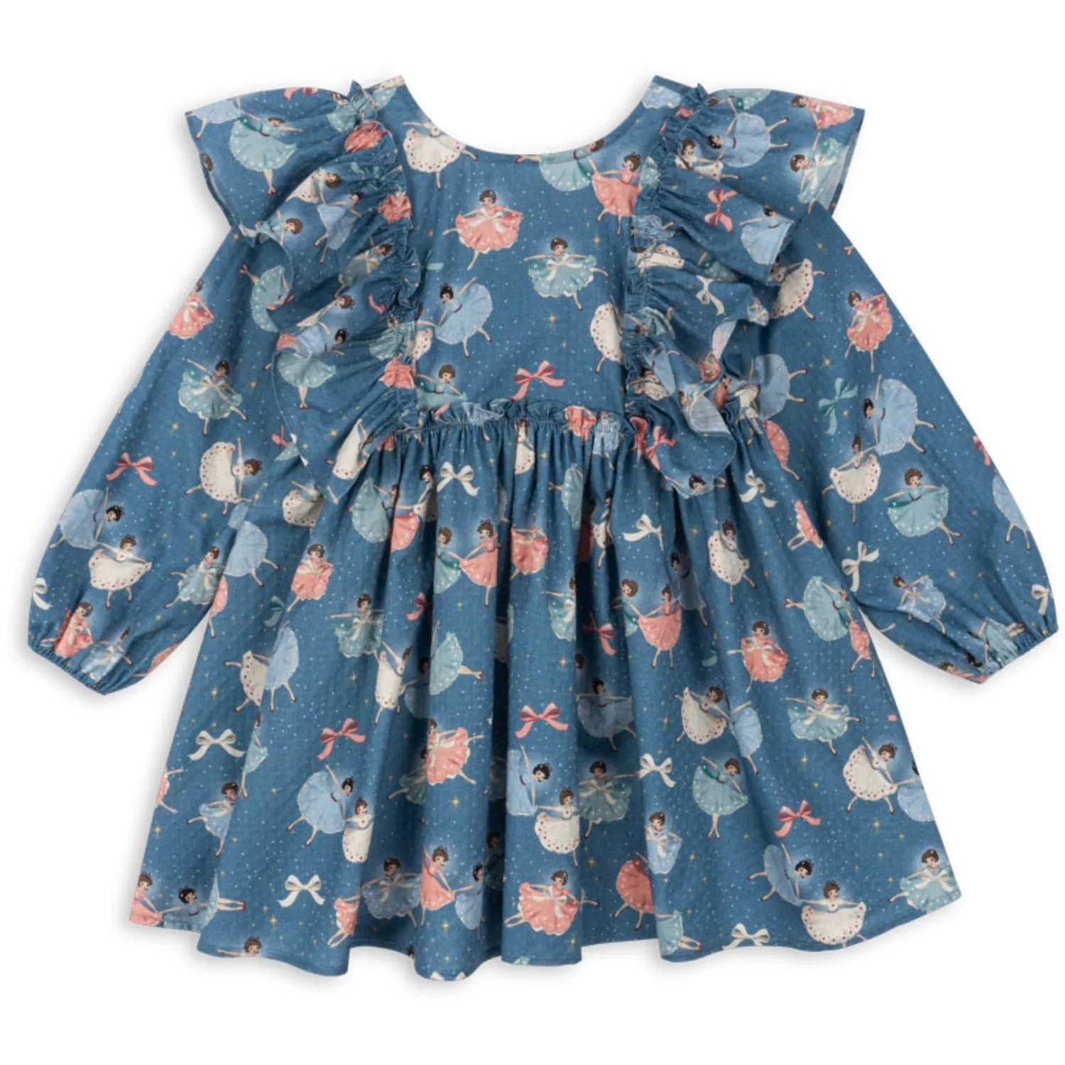 Konges Sljd Snow Bow Ballerina Evia Ls Bow Dress Gots