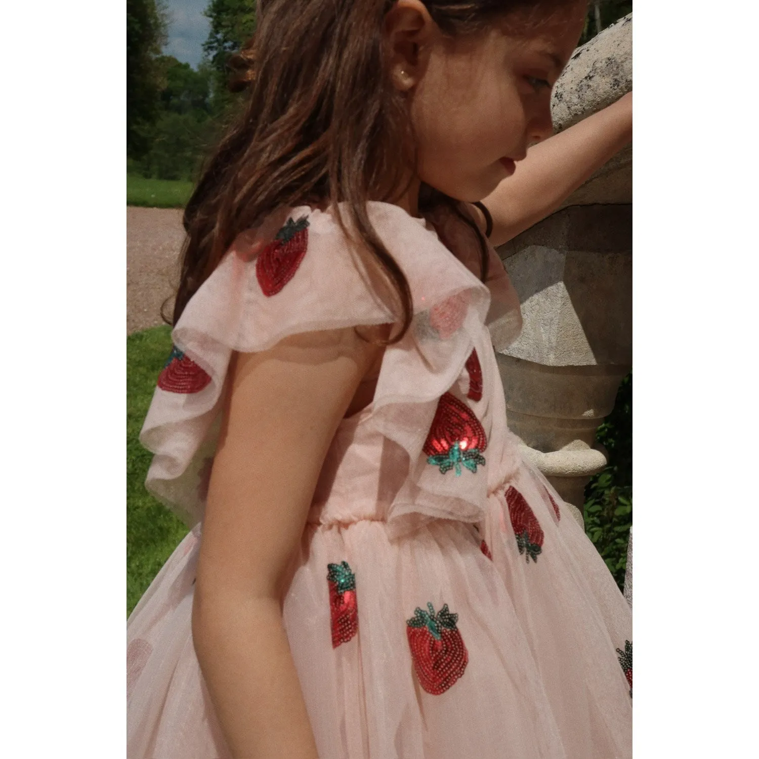 Konges Sljd Strawberry Yvonne Frill Dress