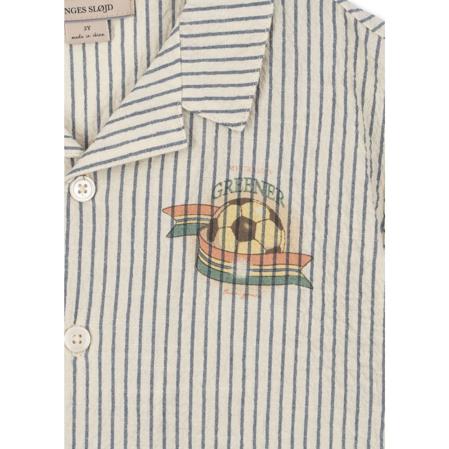 Konges Sljd Stripe Bluie Elliot Ss Shirt Gots