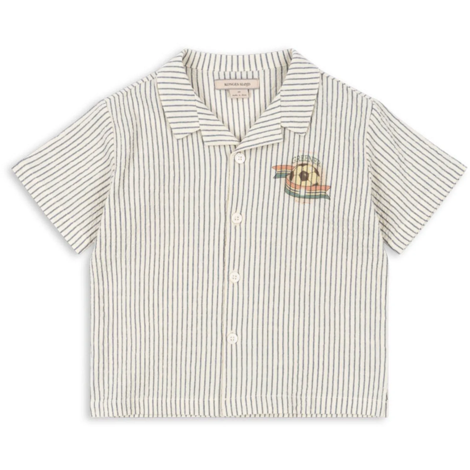Konges Sljd Stripe Bluie Elliot Ss Shirt Gots