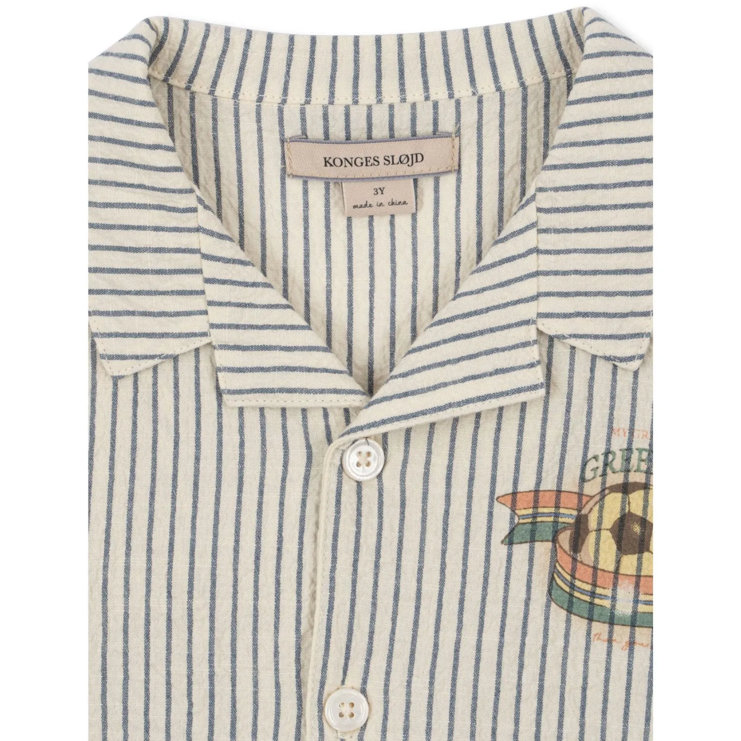 Konges Sljd Stripe Bluie Elliot Ss Shirt Gots