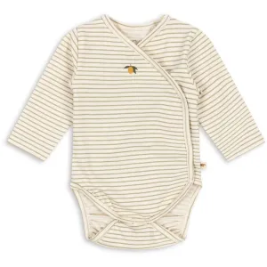 Konges Sljd Tea Stripe Basic Ls Newborn Body Gots