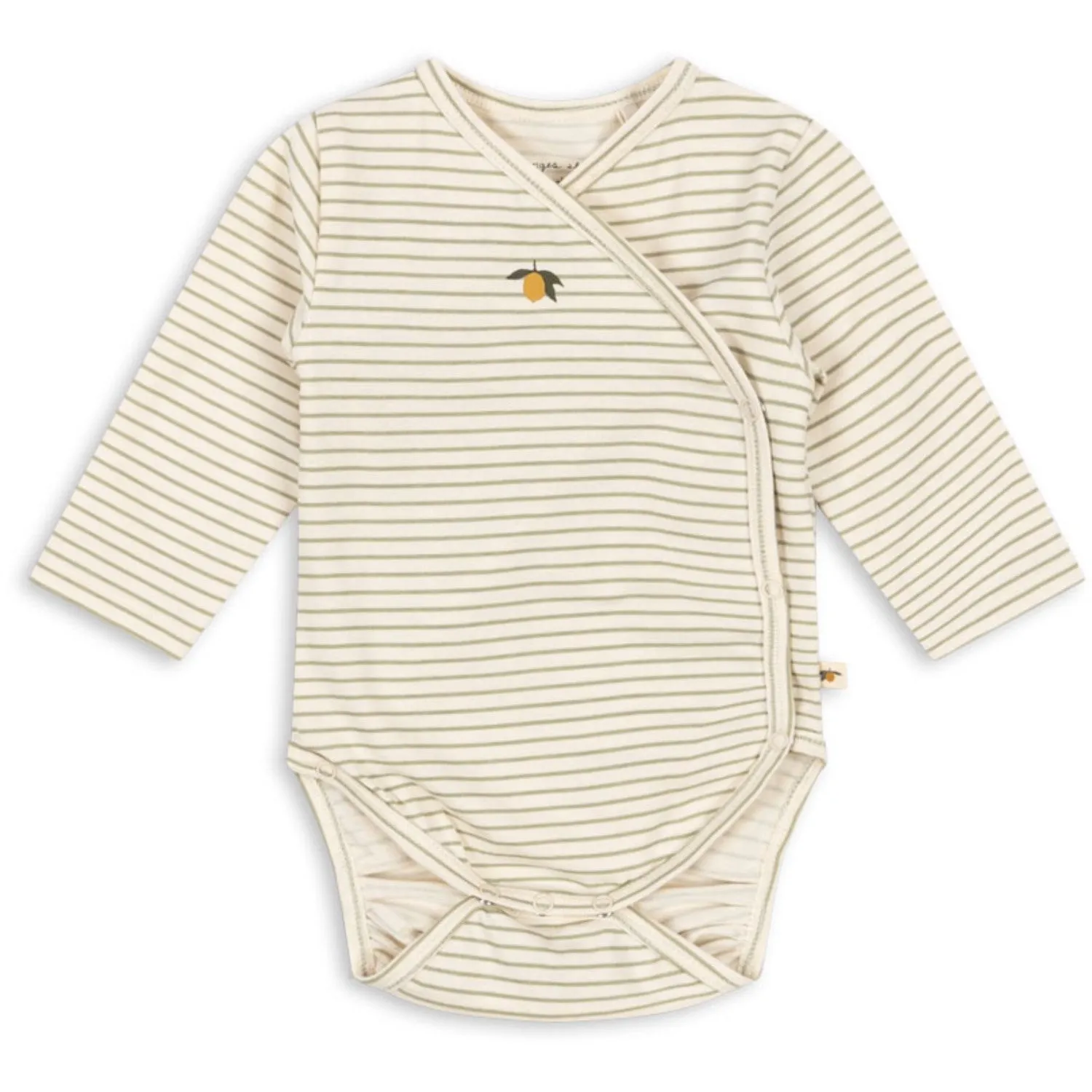 Konges Sljd Tea Stripe Basic Ls Newborn Body Gots