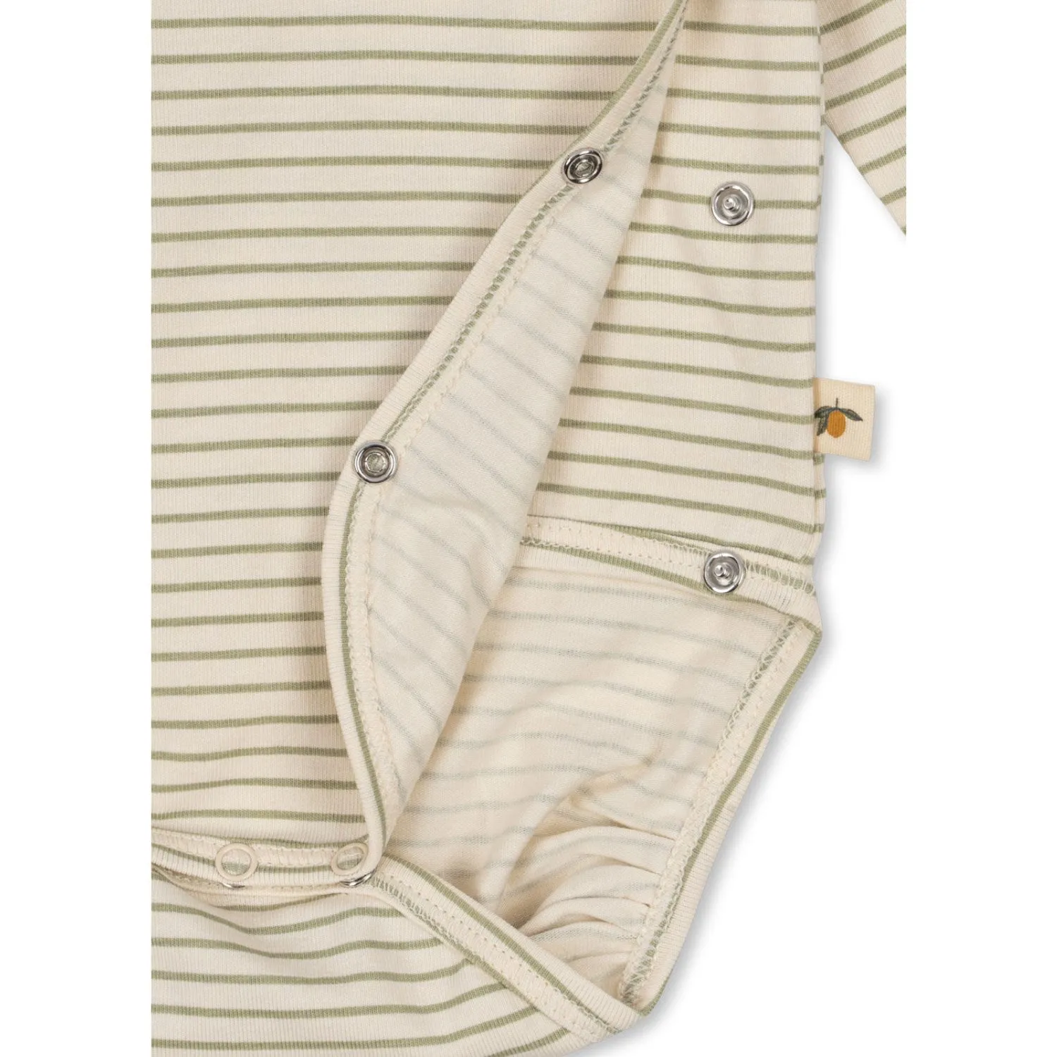 Konges Sljd Tea Stripe Basic Ls Newborn Body Gots