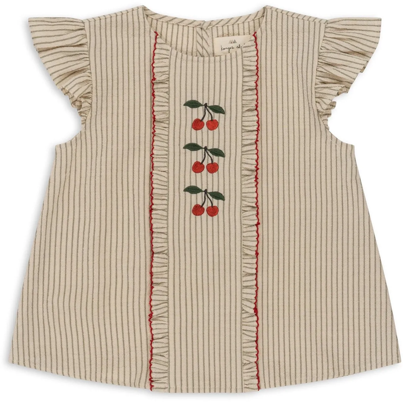 Konges Sljd Tea Stripe Ellie Frill Top