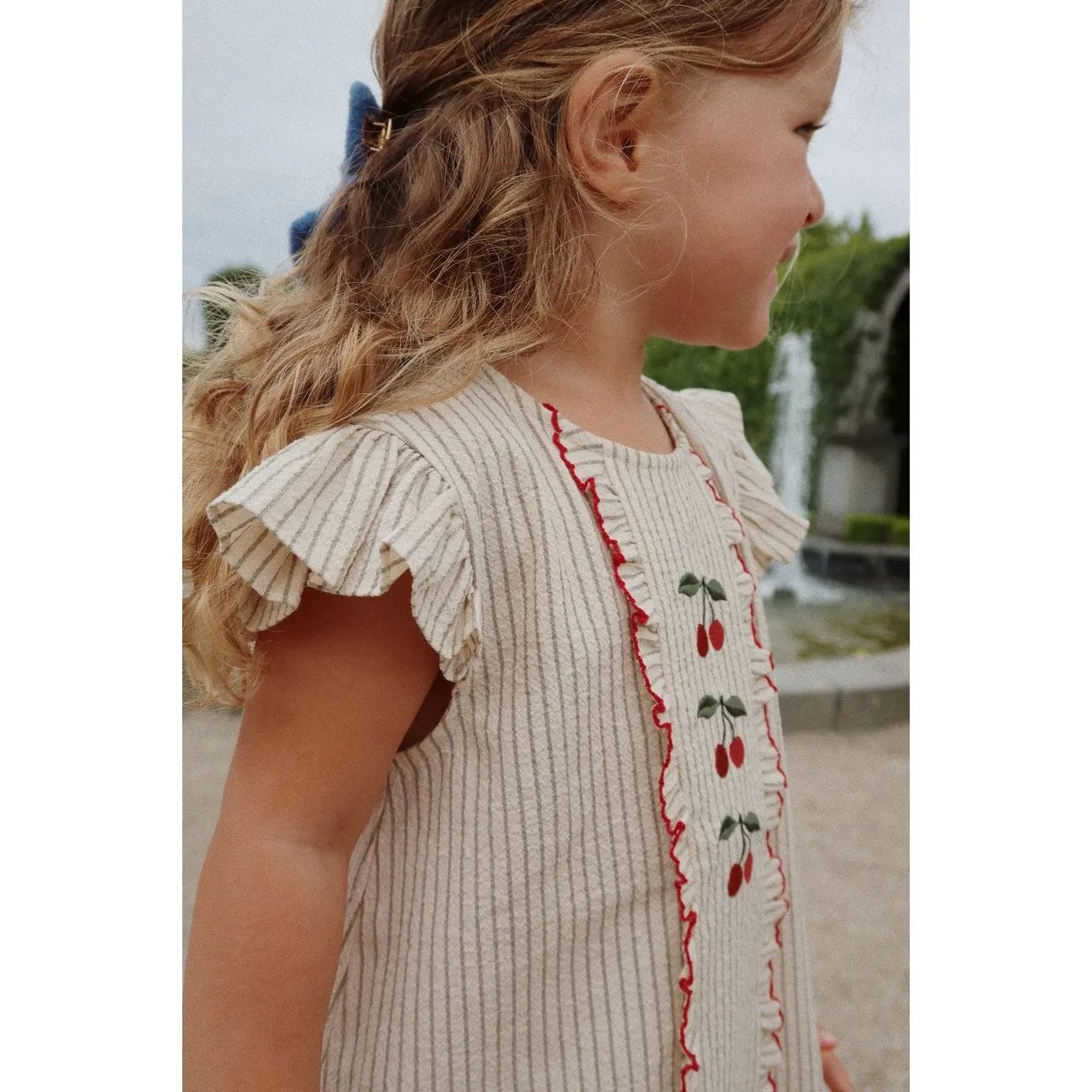 Konges Sljd Tea Stripe Ellie Frill Top