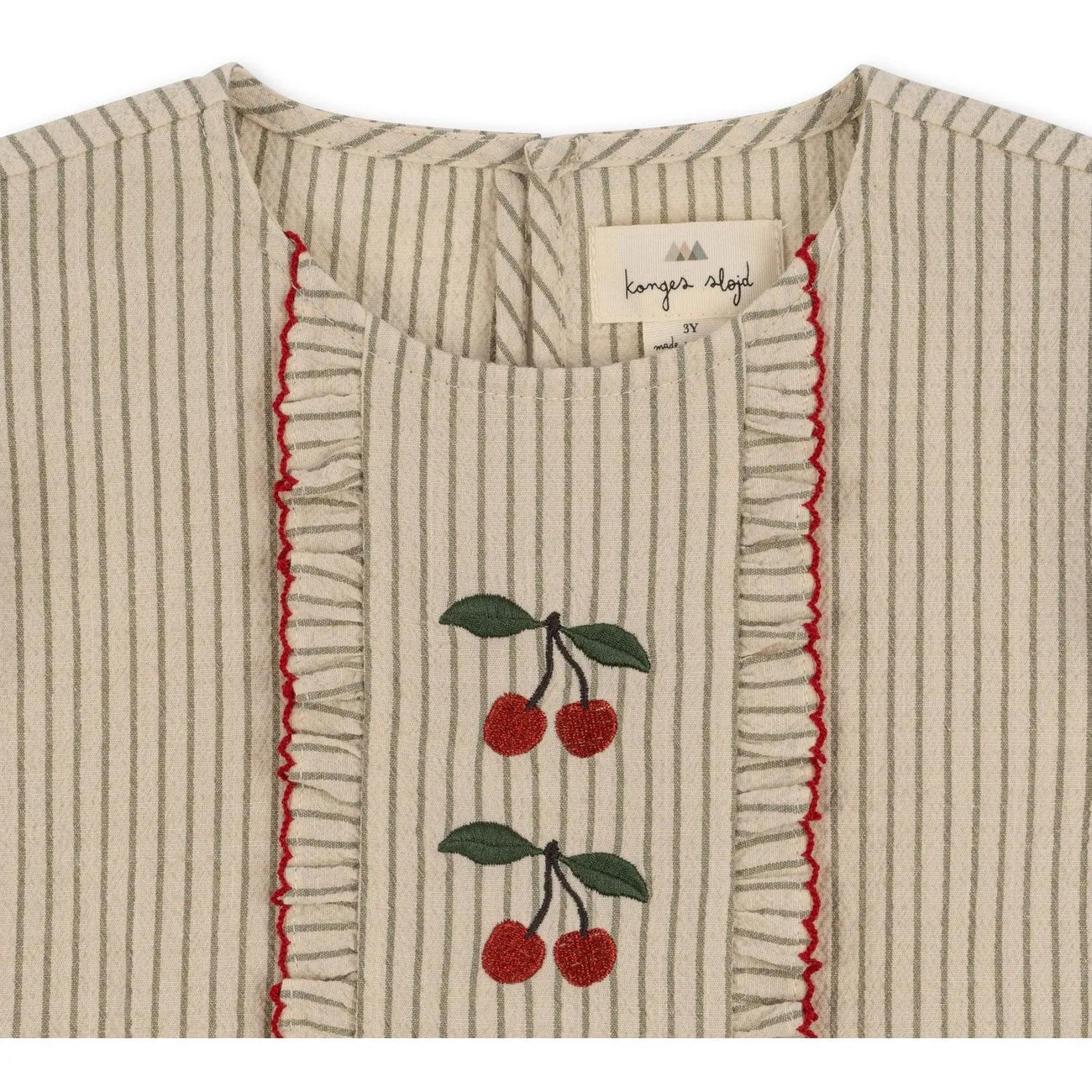 Konges Sljd Tea Stripe Ellie Frill Top