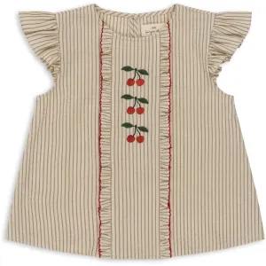 Konges Sljd Tea Stripe Ellie Frill Top