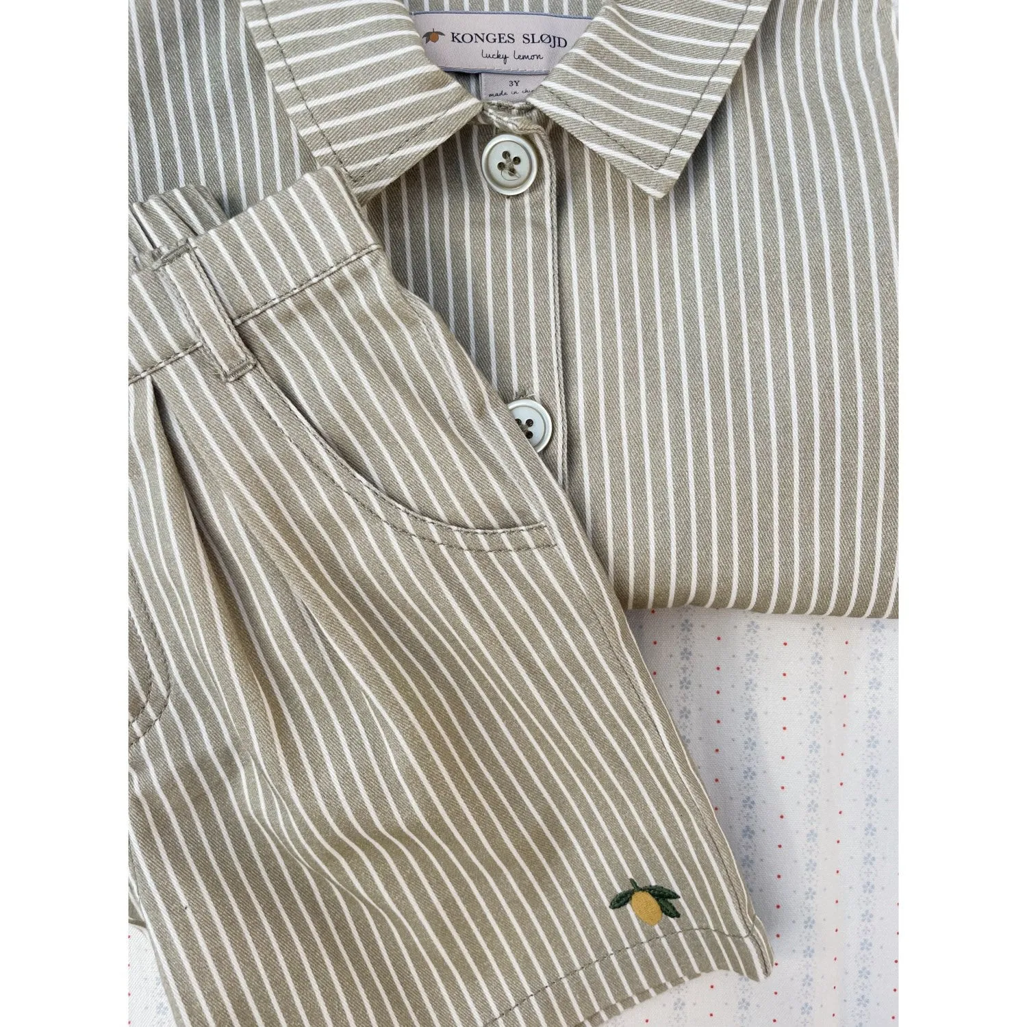 Konges Sljd Tea Stripe Frankie Over Shirt Gots