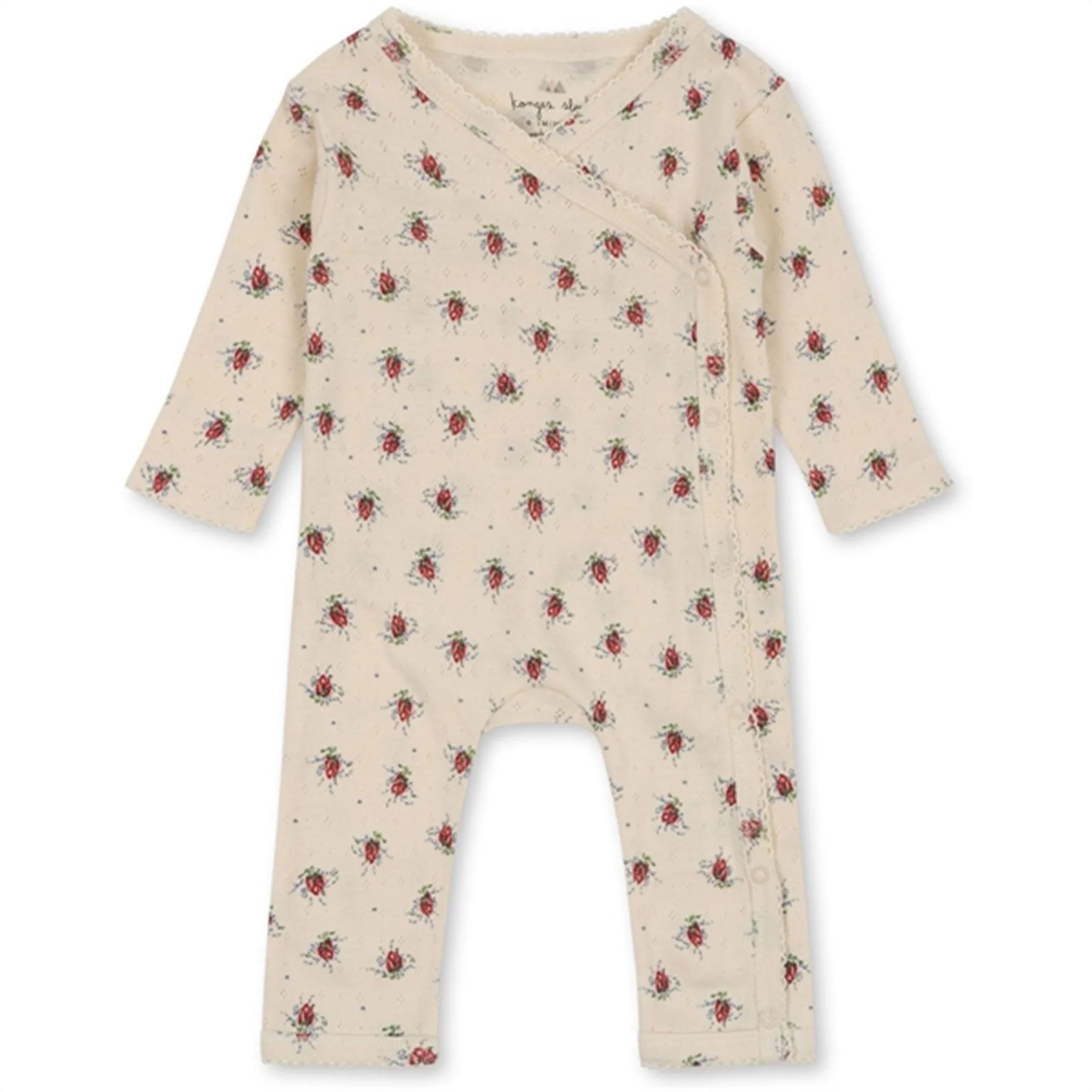 Konges Sljd Vita Rosa Mini Minnie Newborn Onesie