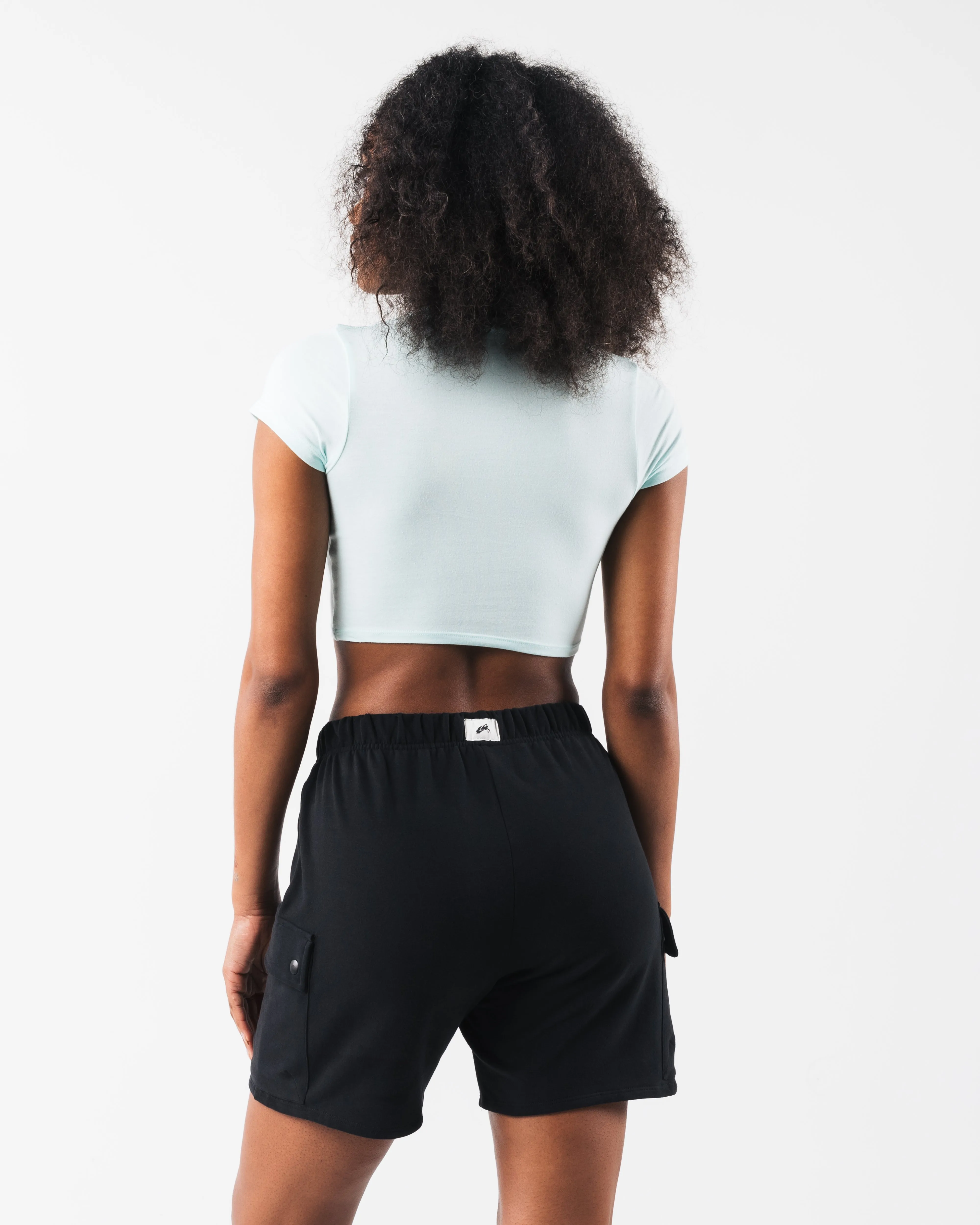 LDB Crop Tee - Sky Alphalete Athletics