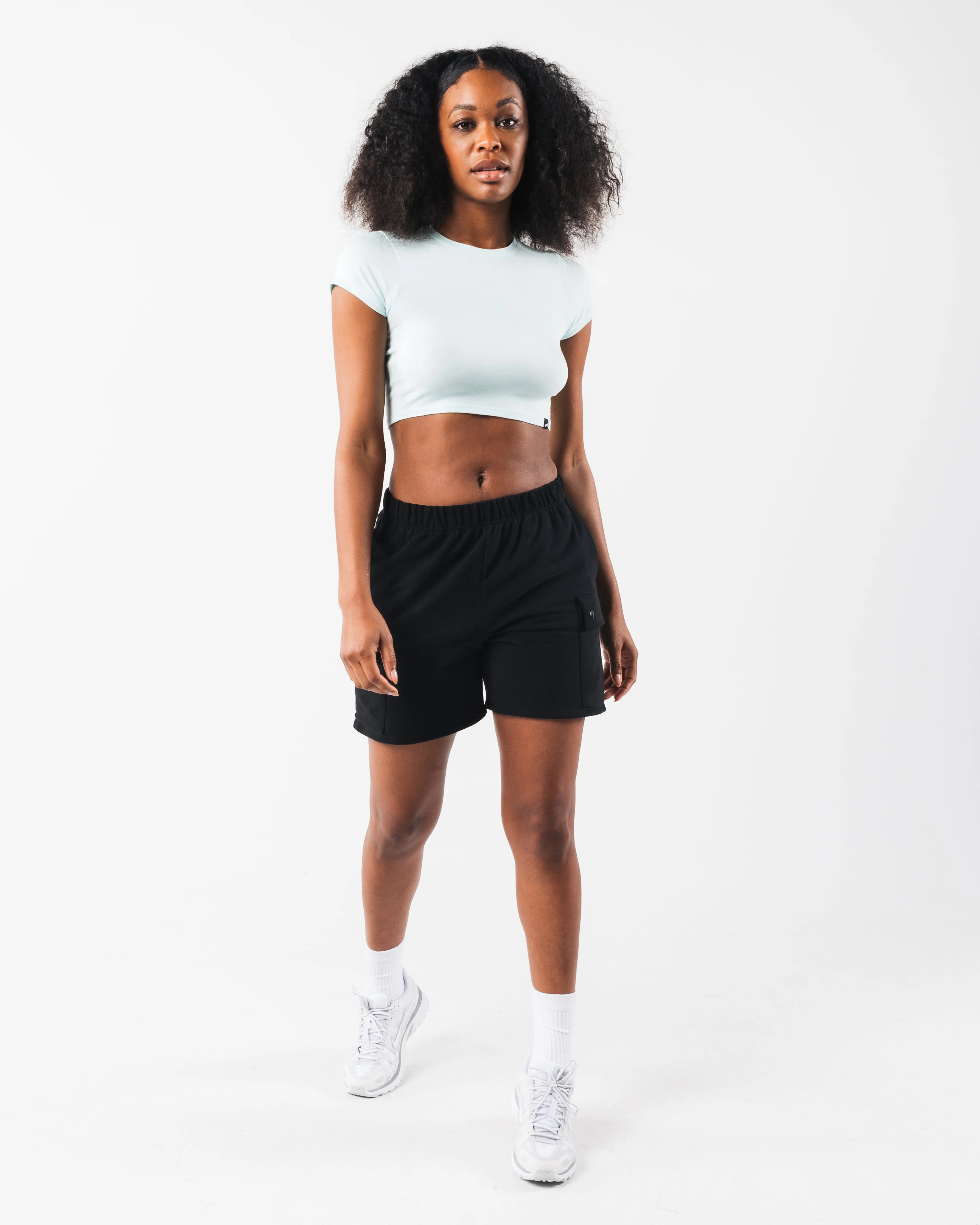 LDB Crop Tee - Sky Alphalete Athletics