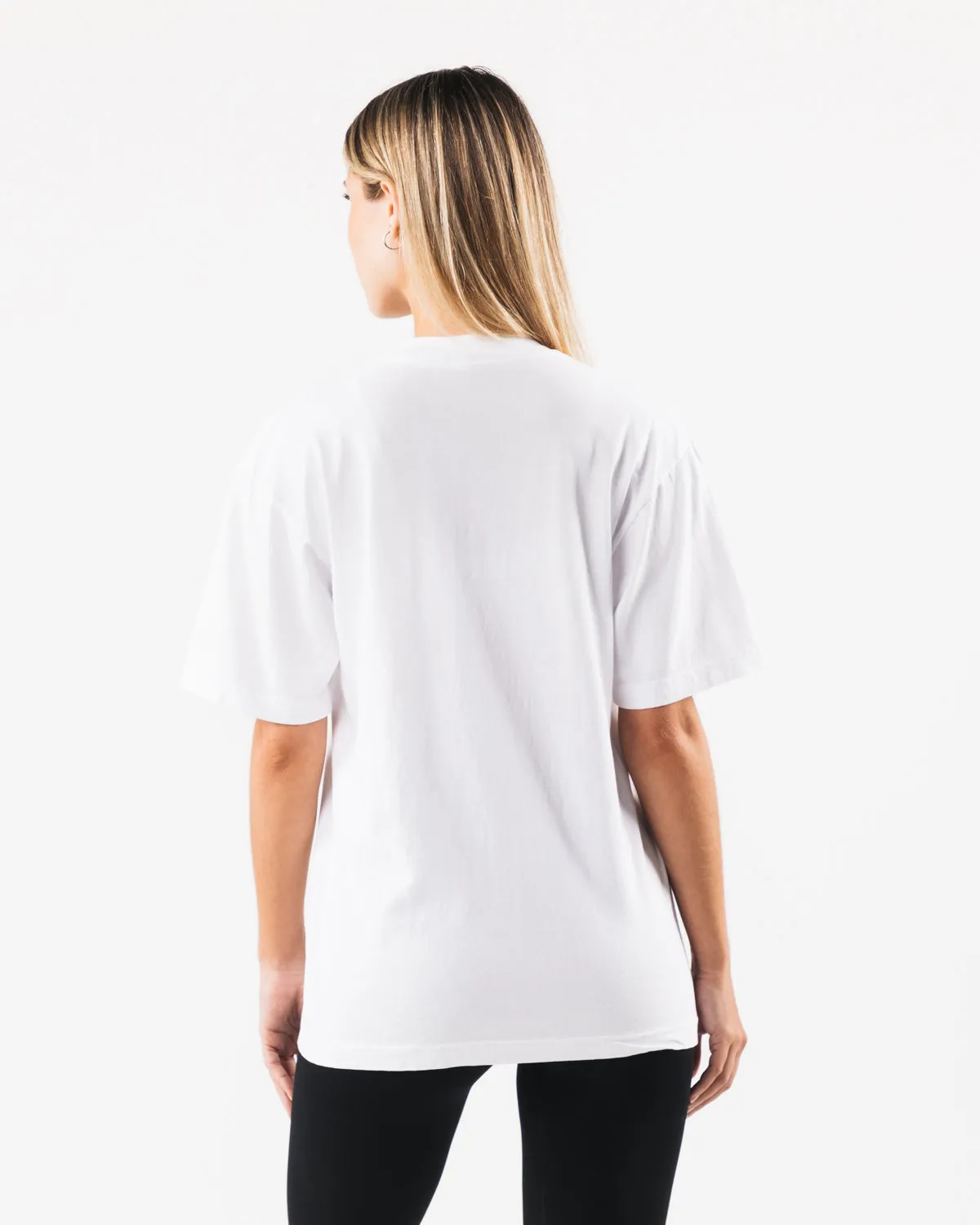 LDB More Letter Tee - White Alphalete Athletics
