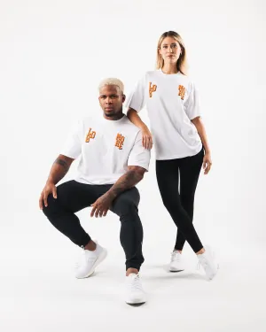 LDB More Letter Tee - White Alphalete Athletics
