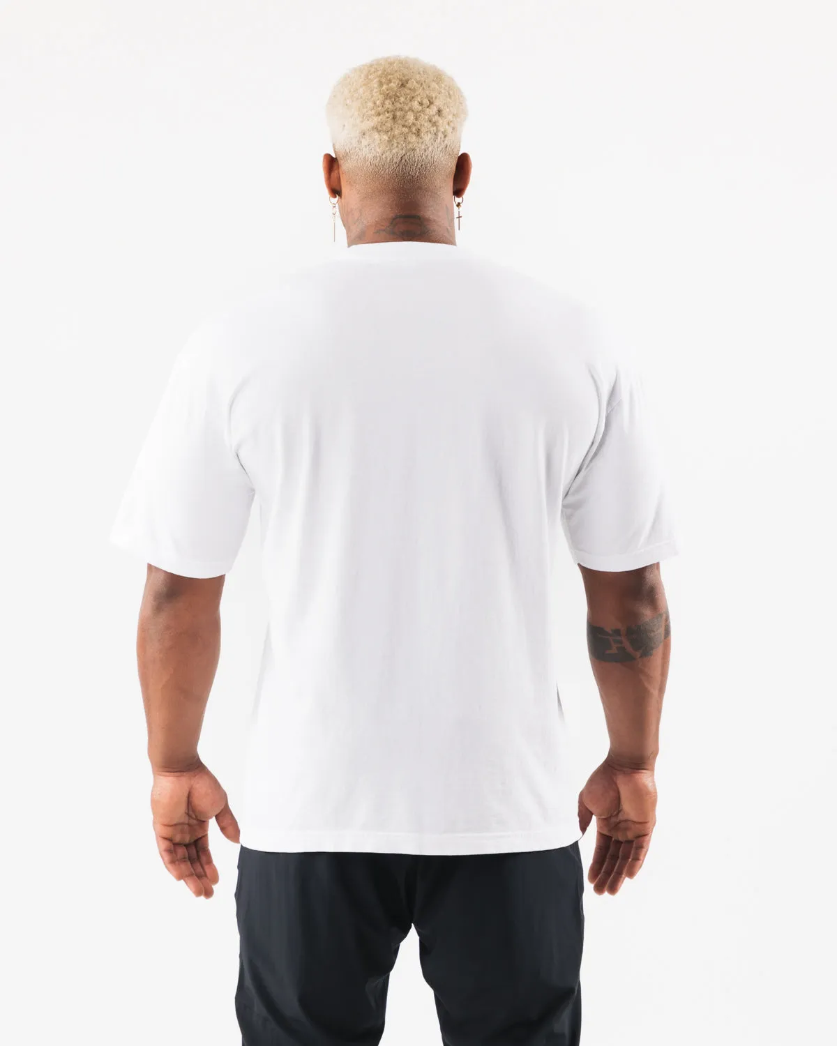 LDB More Letter Tee - White Alphalete Athletics