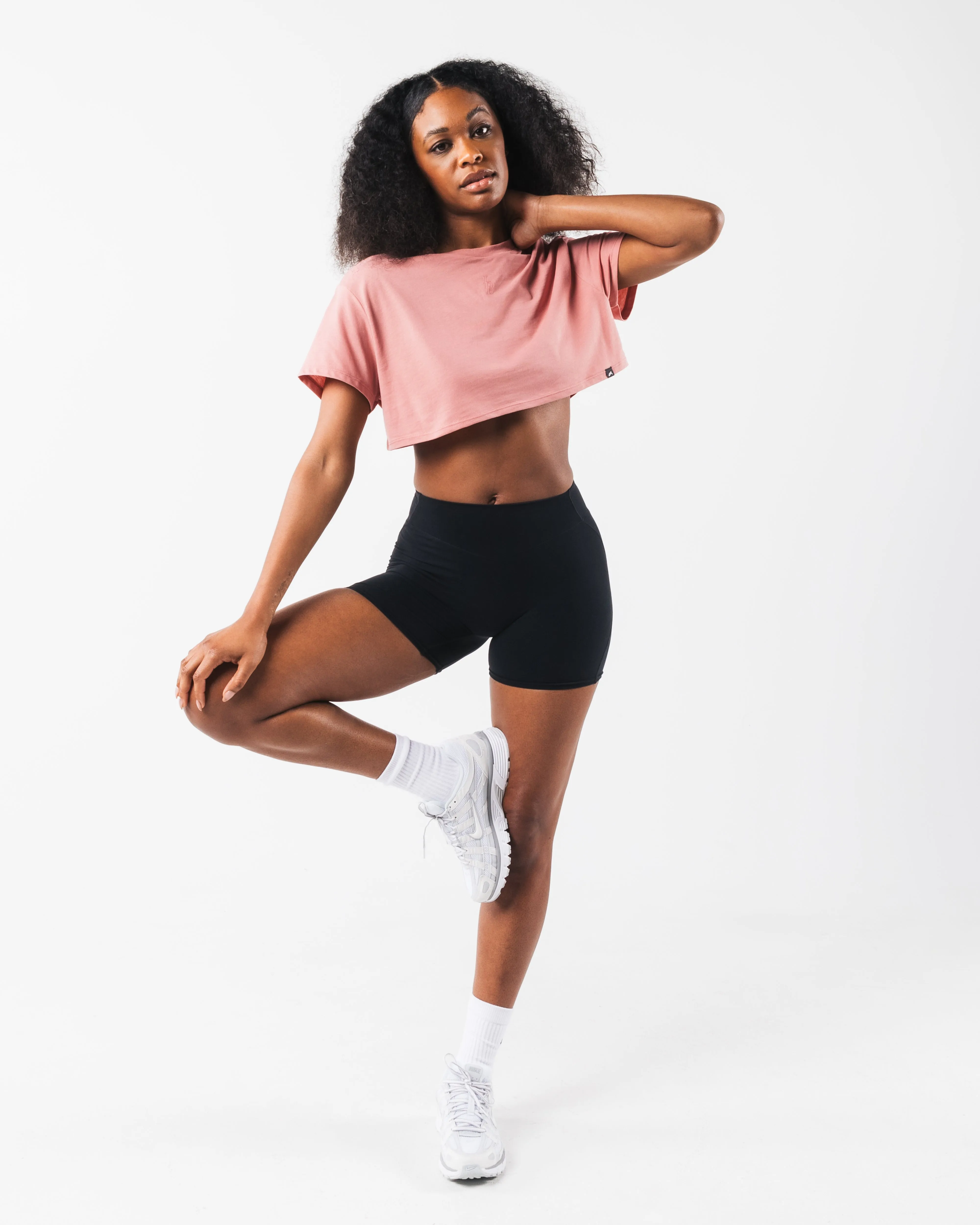 LDB Oversized Crop Tee - Primrose Alphalete Athletics