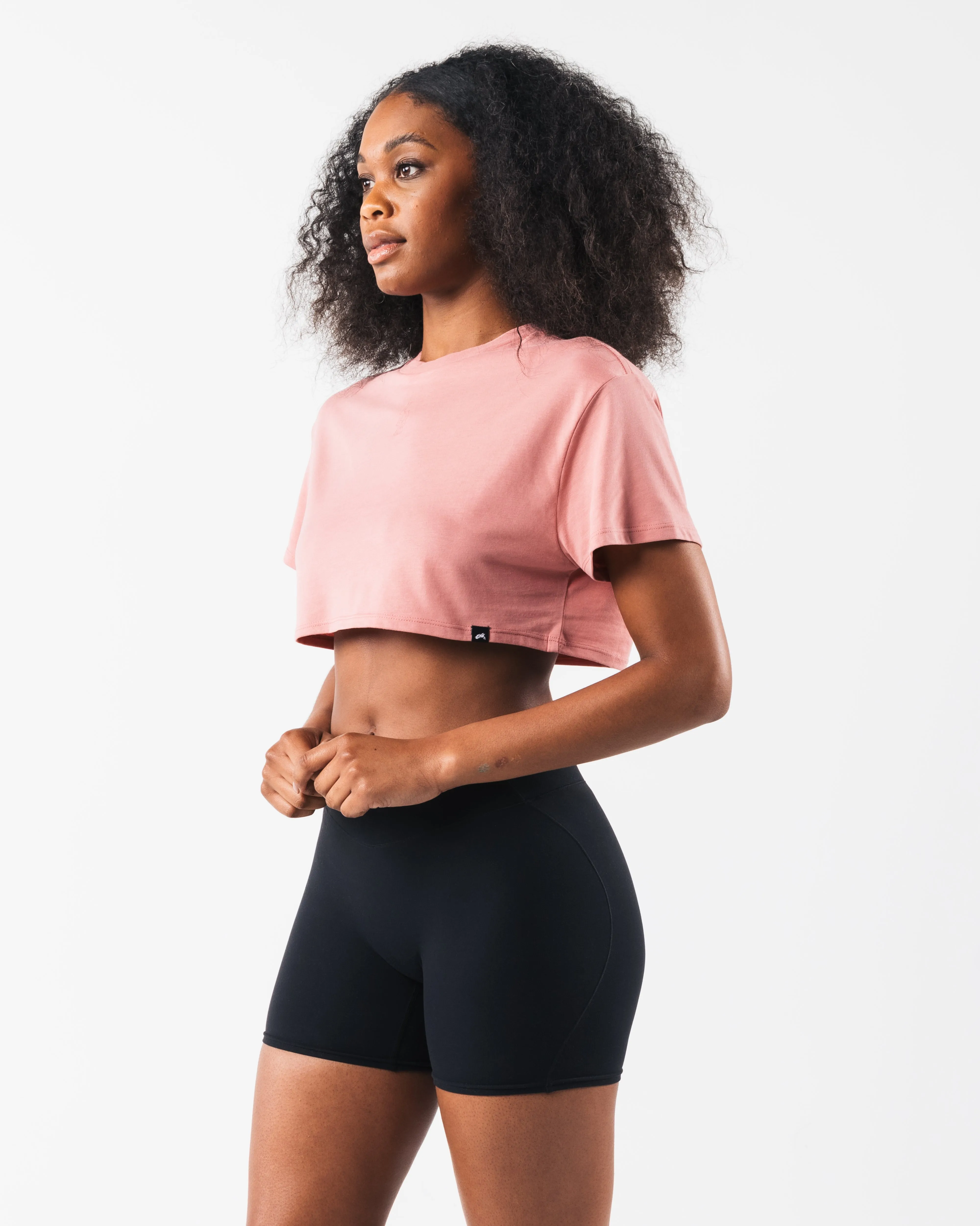 LDB Oversized Crop Tee - Primrose Alphalete Athletics