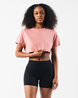 LDB Oversized Crop Tee - Primrose Alphalete Athletics