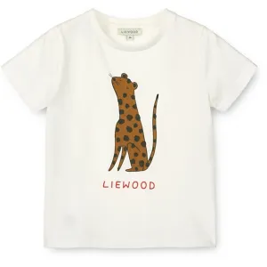 Liewood Leopard/Crisp White Apia Placement T-shirt