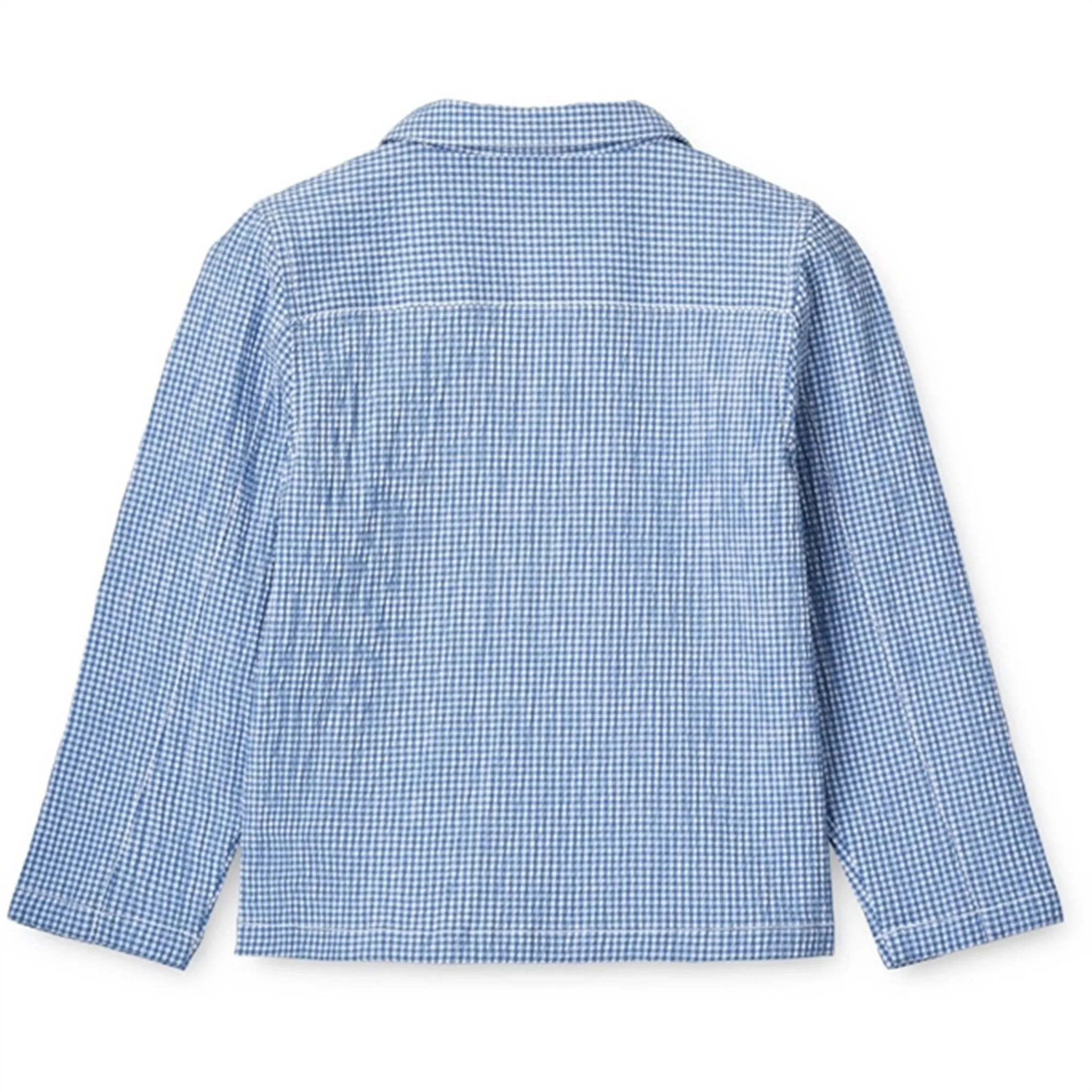 Liewood Y/D Check Riverside/Crisp White Kory Seersucker Check Shirt