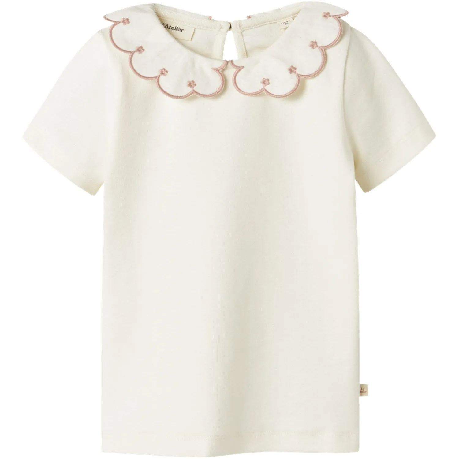 Lil'Atelier Coconut Milk Misty Rose Nmffundo Ss Slim Top Lil