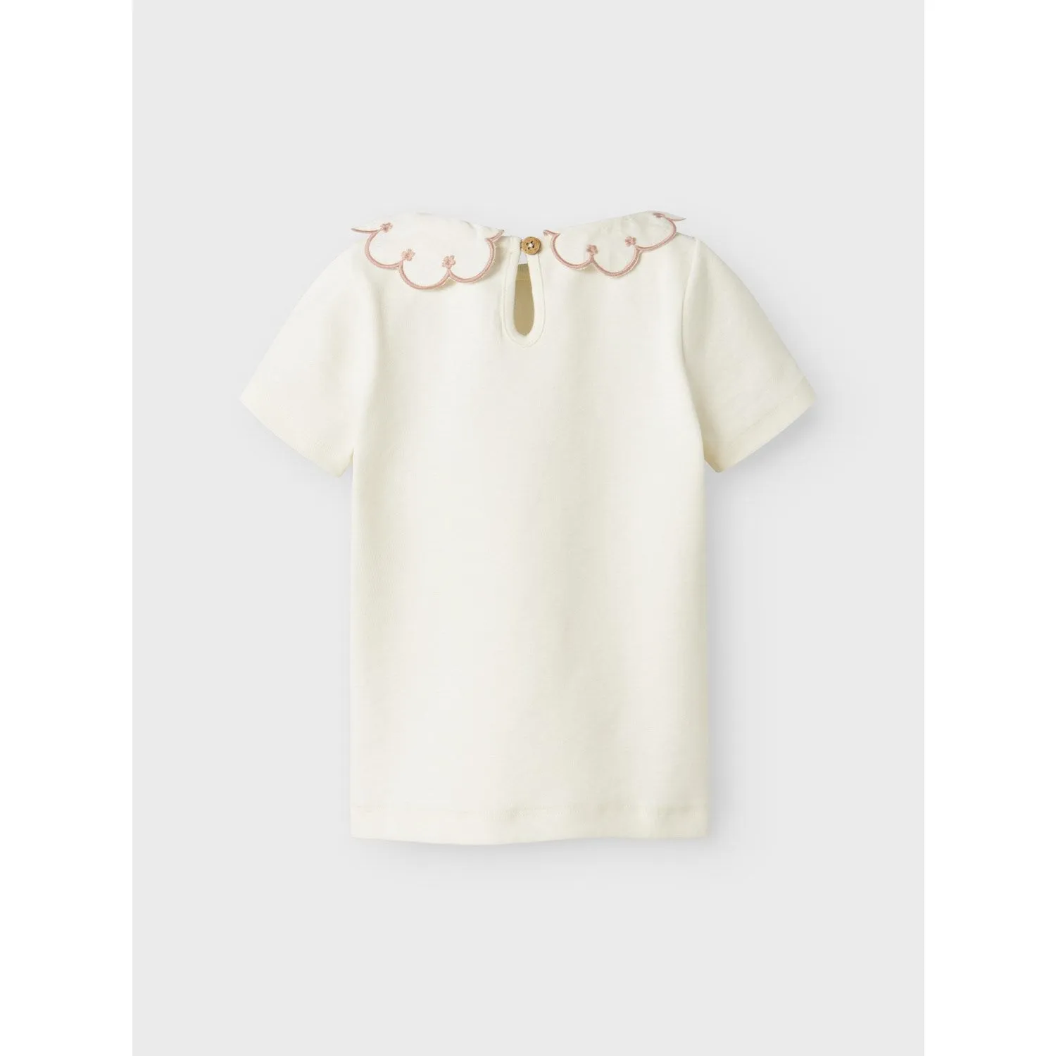 Lil'Atelier Coconut Milk Misty Rose Nmffundo Ss Slim Top Lil