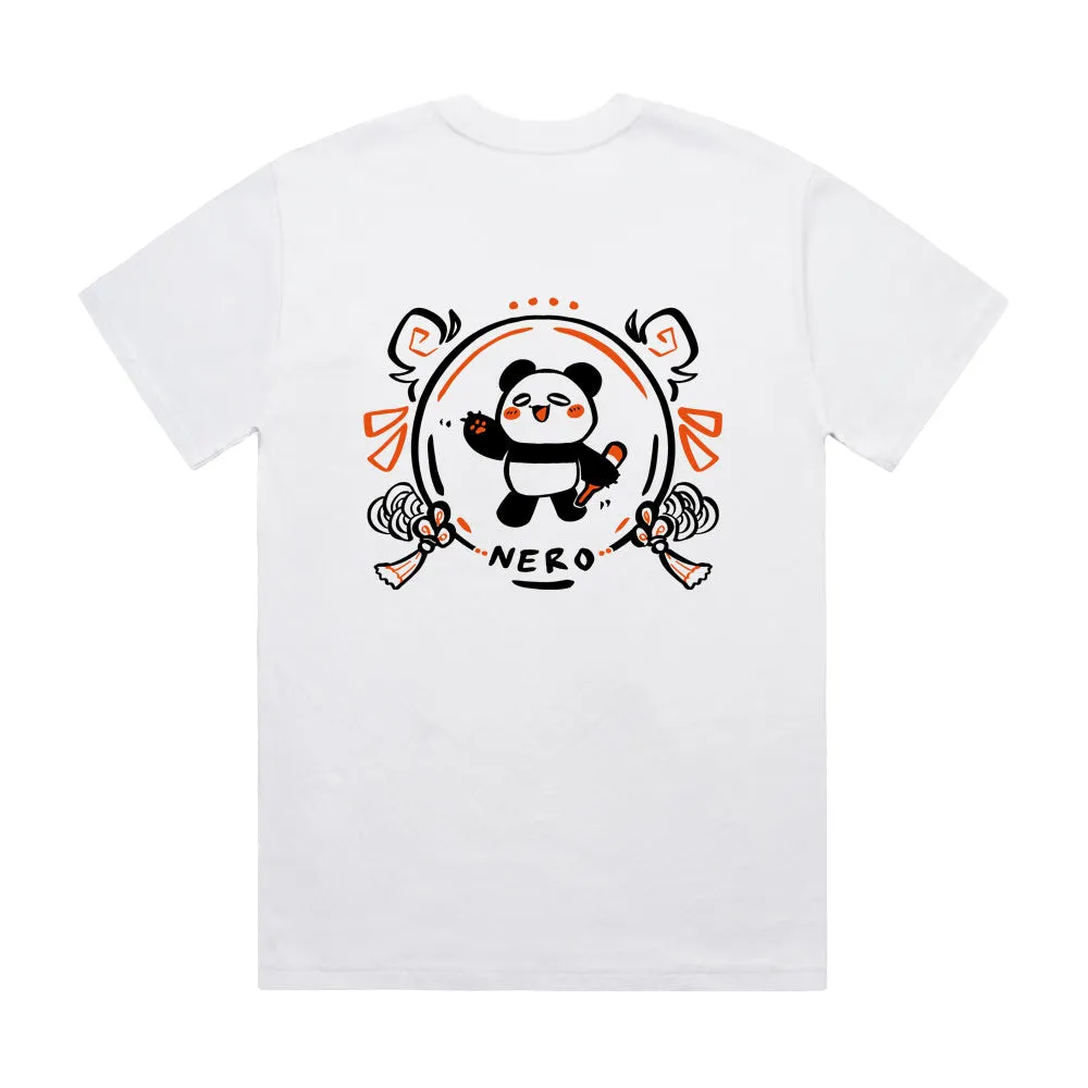 lNeroTV Panda T-Shirt (White)