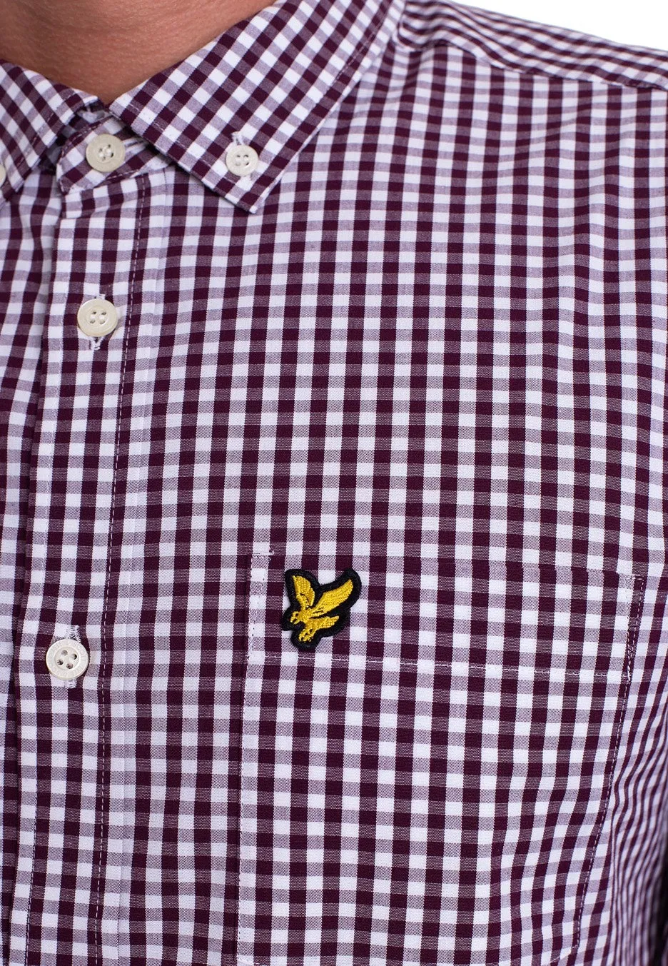 Lyle & Scott - Gingham Burgundy/White - Shirt