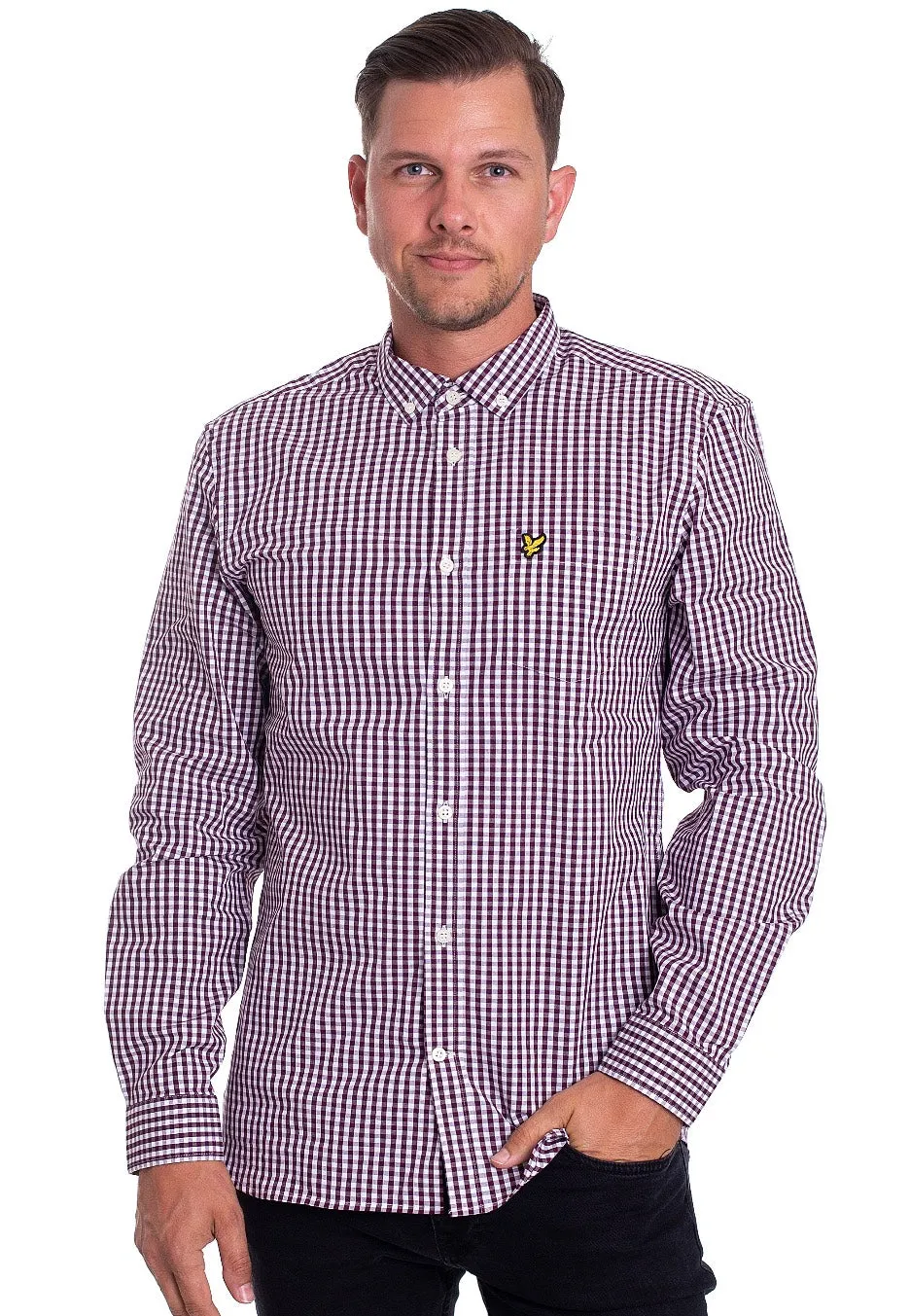Lyle & Scott - Gingham Burgundy/White - Shirt