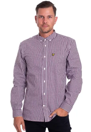 Lyle & Scott - Gingham Burgundy/White - Shirt