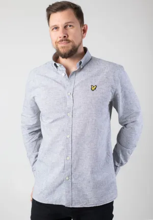 Lyle & Scott - Linen Oxford Dark Navy - Shirt