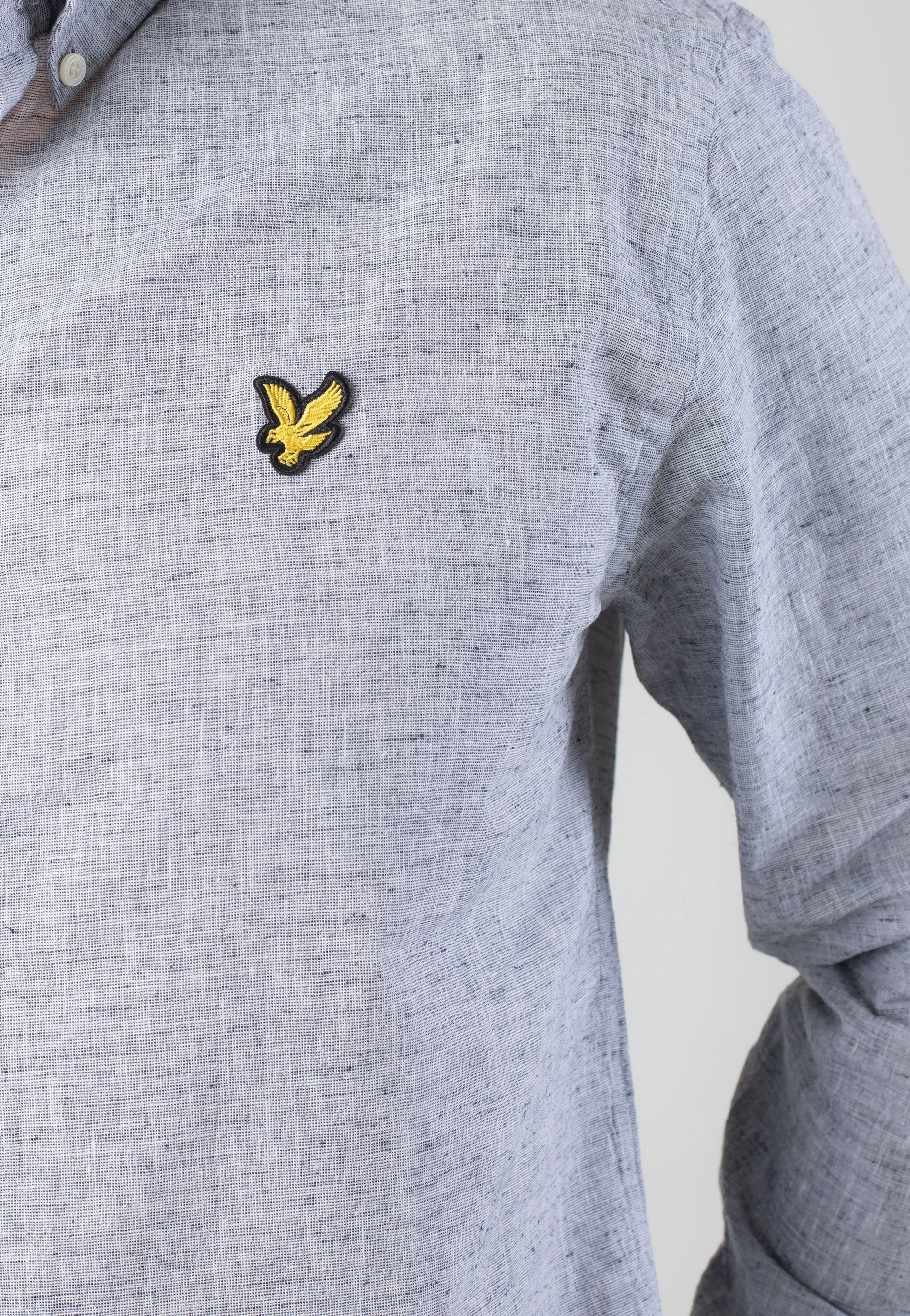 Lyle & Scott - Linen Oxford Dark Navy - Shirt