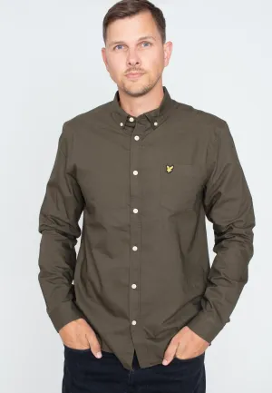 Lyle & Scott - Regular Fit Light Weight Oxford Olive - Shirt